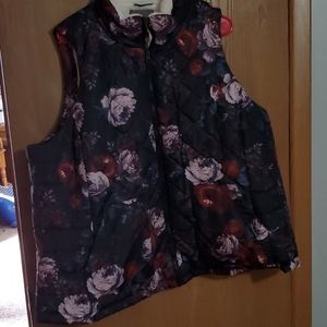 Fur lined puffer vest